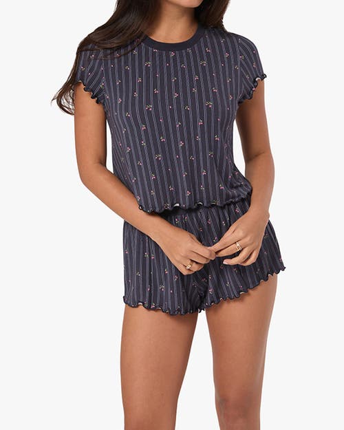Weworewhat Boxy Baby Tee In Dark Navy