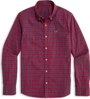 vineyard vines Kids' Tartan Performance Button-Down Shirt