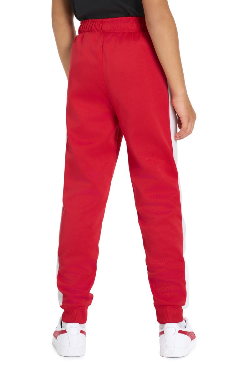 Kids' T7 Foundations Slim Piqué Track Pants, Alternate, color, MEDIUM RED