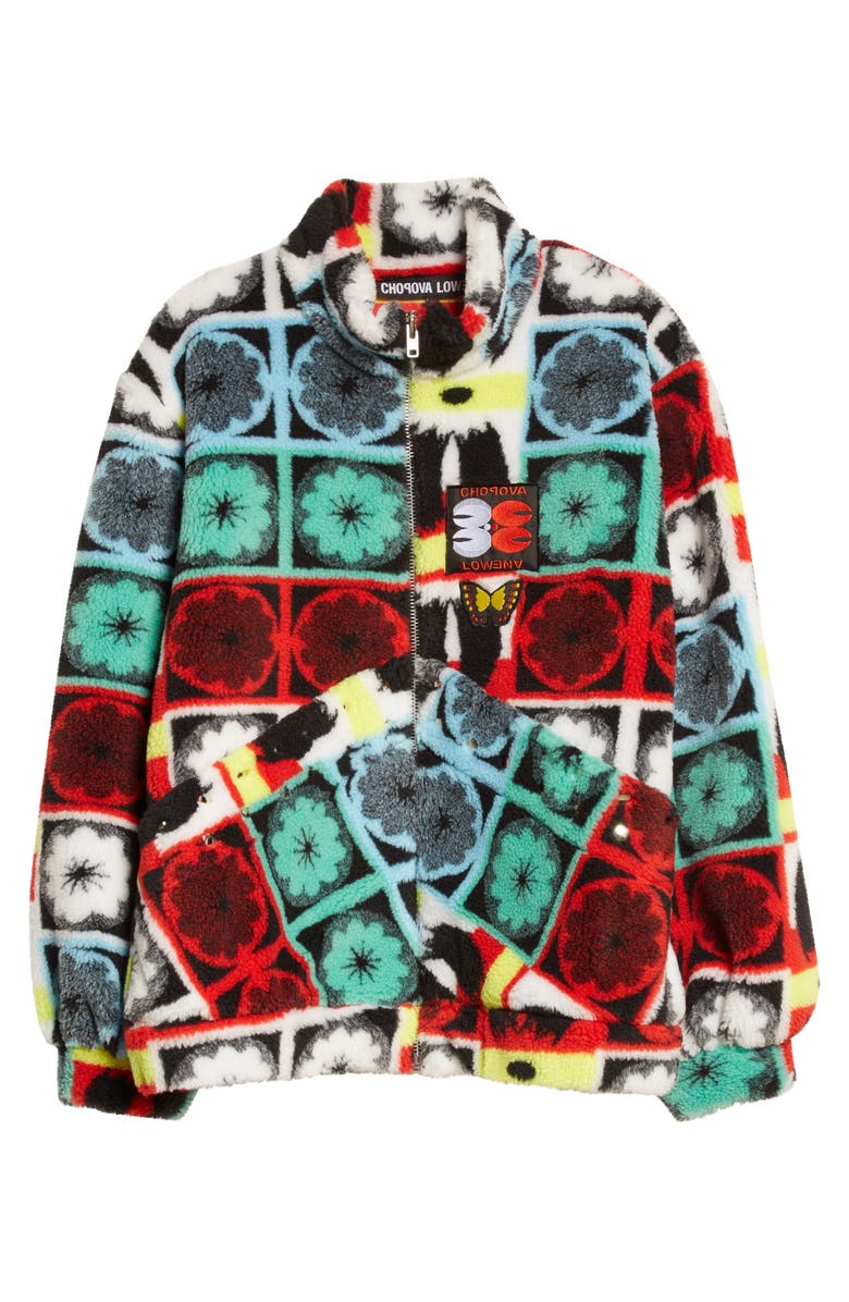 Chopova Lowena Petzi Oversize Recycled High Pile Fleece Jacket, Alternate, color, 