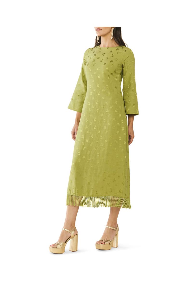 Eddy Ariana Dress, Alternate, color, Olive Chartreuse
