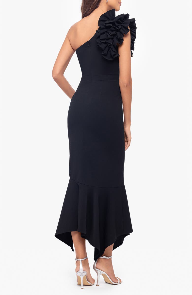 Xscape Evenings Ruffle Scuba Knit Sheath Cocktail Dress, Alternate, color,