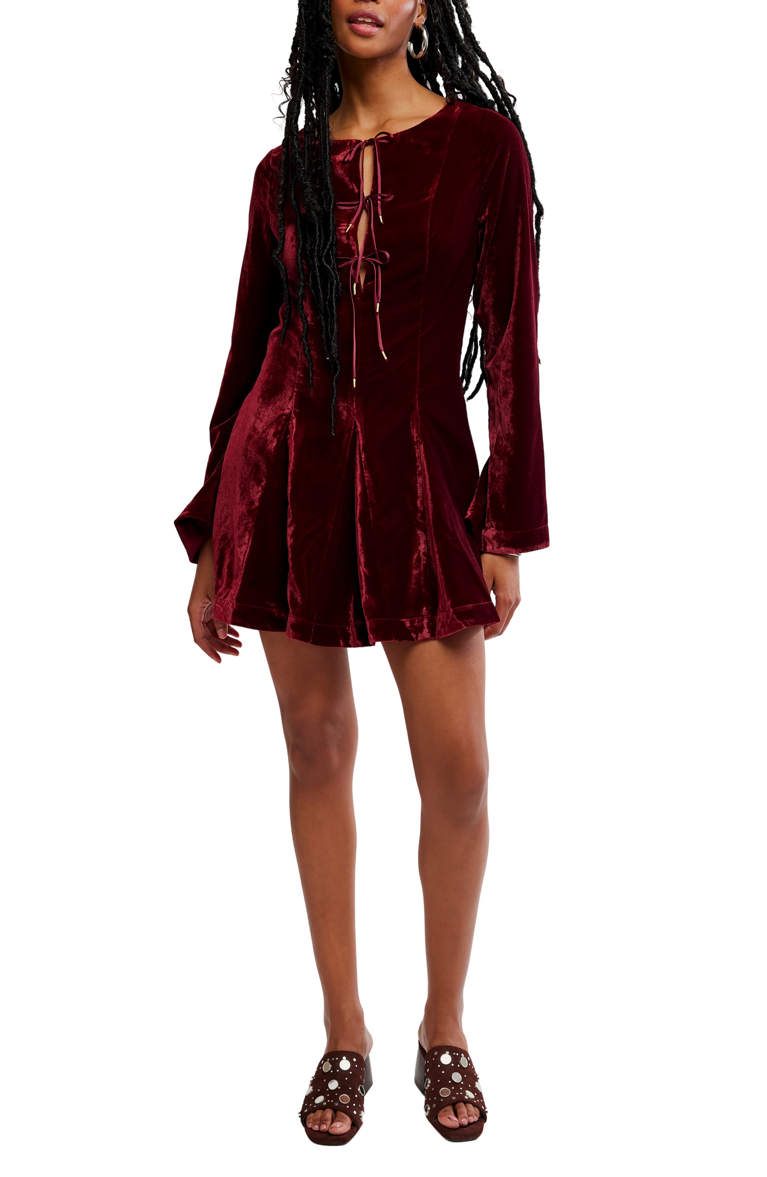 Linney Velvet Minidress - image 3