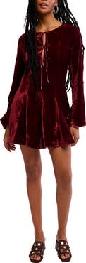 Free People Linney Velvet Minidress