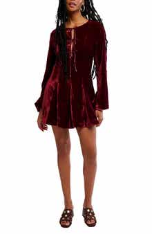 Free People Linney Velvet Minidress