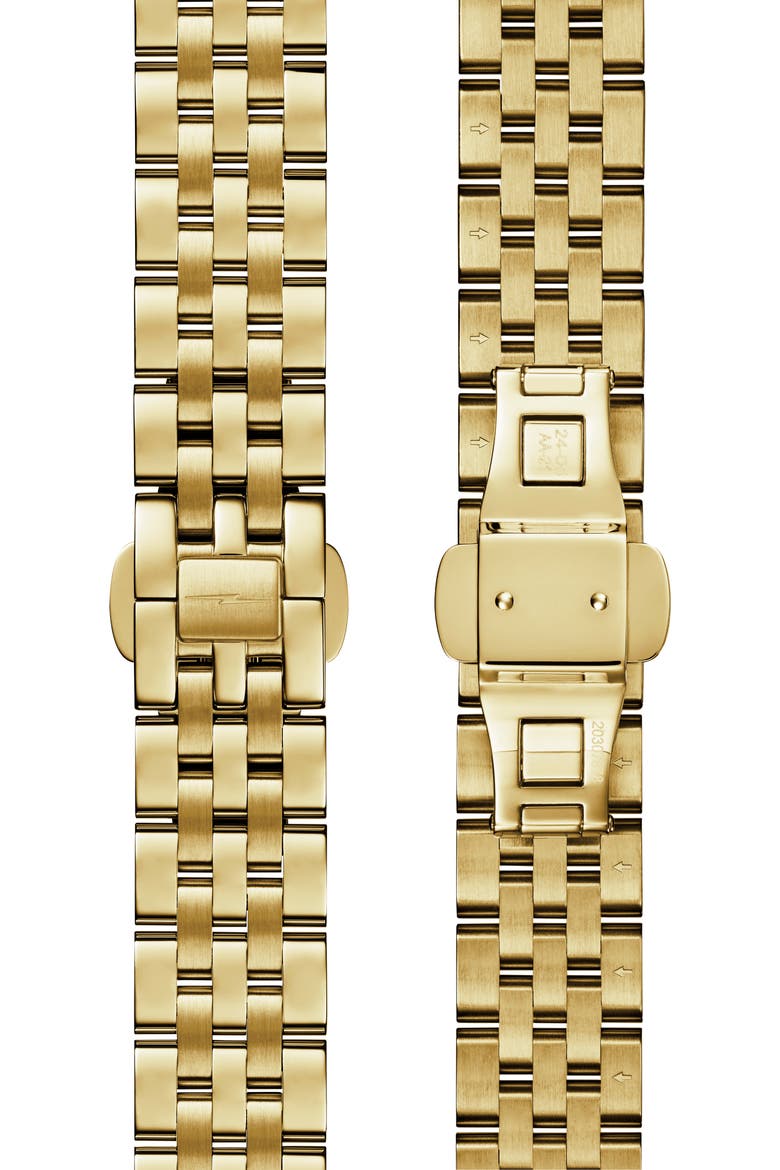 Circadian Monster Mother-of-Pearl & Diamond Automatic Bracelet Watch, 36mm, Alternate, color, WHITE MOTHER OF PEARL