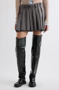 Acne Studios Ilassa Pleated Wool Miniskirt