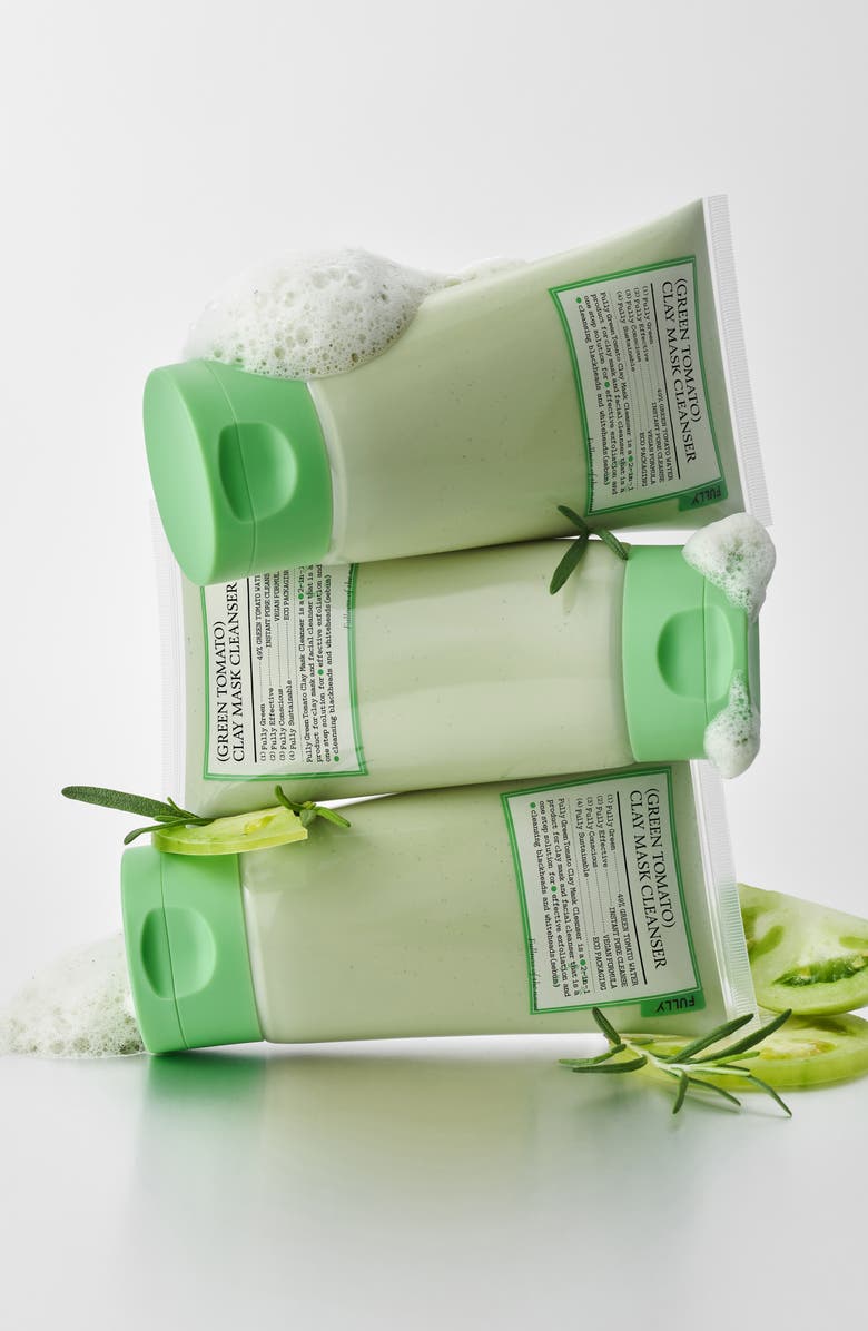 Fully Green Tomato Clay Mask Cleanser, Alternate, color, 