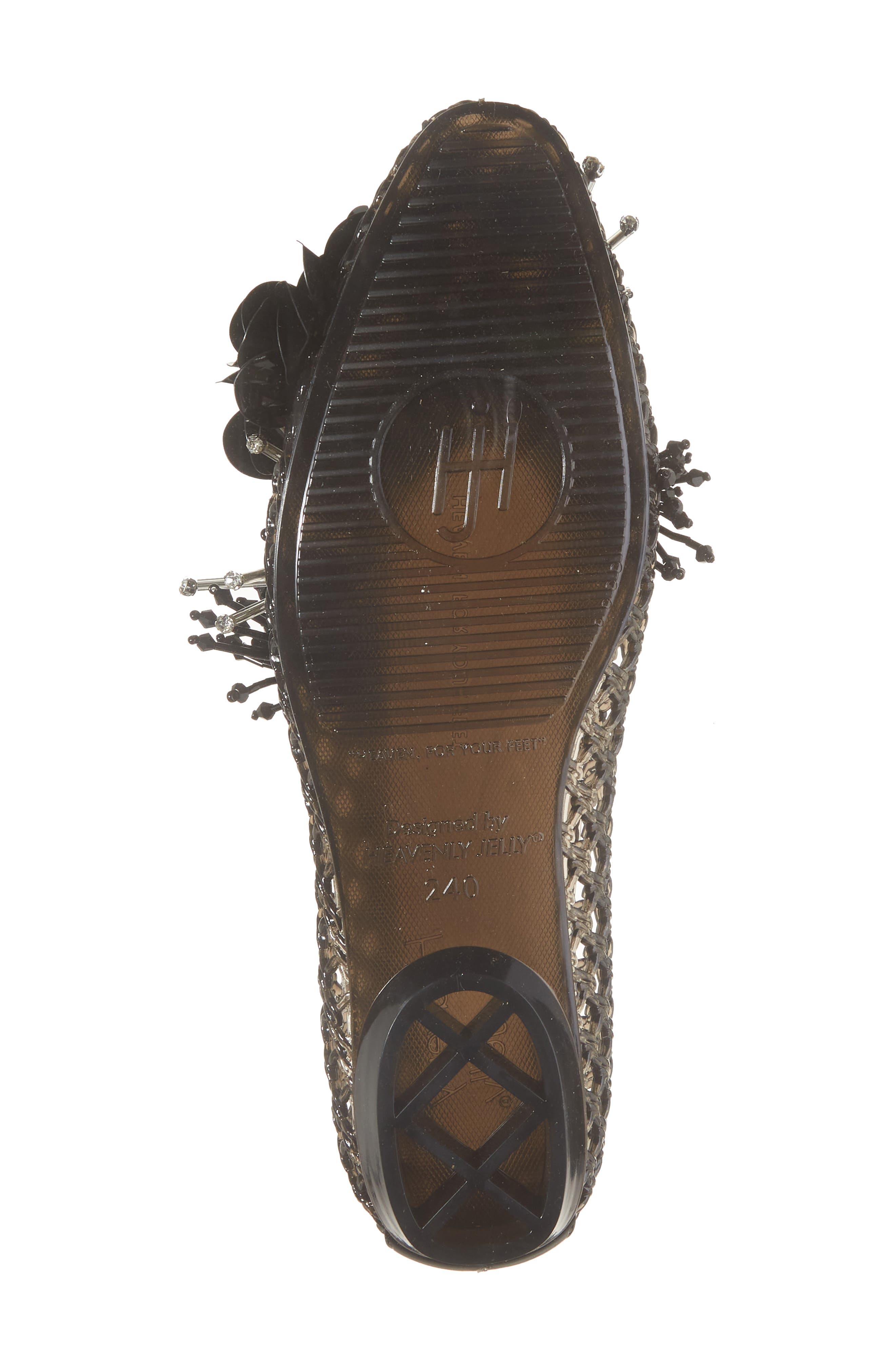 HEAVENLY JELLY Glam Jelly Ballet Flat, Alternate, color, Black