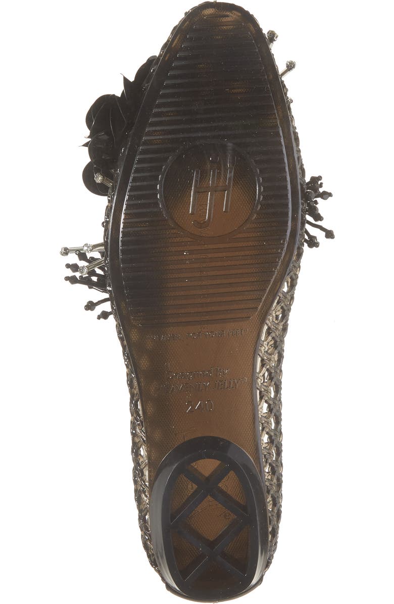 HEAVENLY JELLY Glam Jelly Ballet Flat, Alternate, color, Black