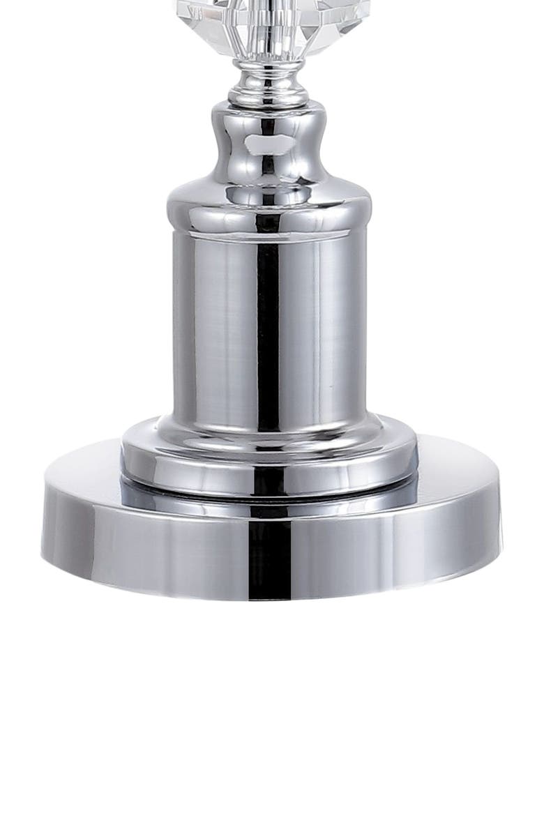 JONATHAN Y Kinsley 28" Crystal LED Table Lamp, Clear/Chrome, Alternate, color, Clear/Chrome