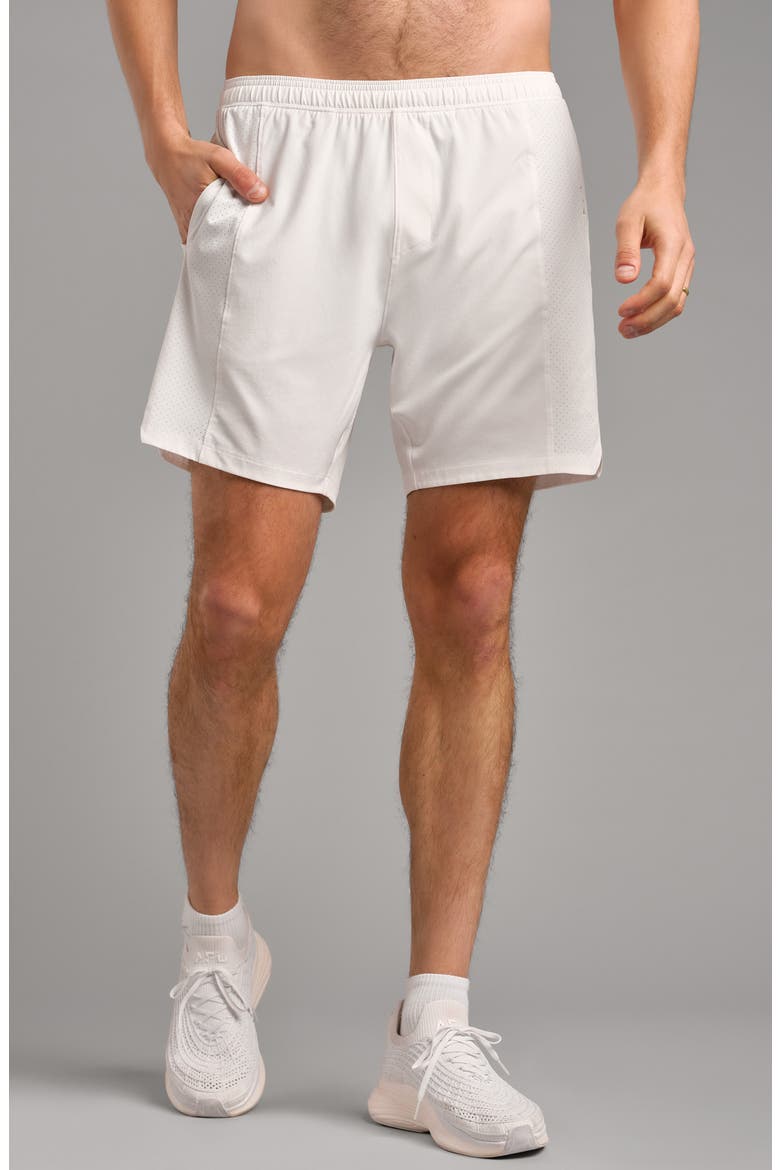 Backspin 7-Inch Lined Shorts, Main, color, BRIGHT WHITE