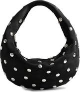 Khaite Medium Olivia Studded Suede Hobo Bag