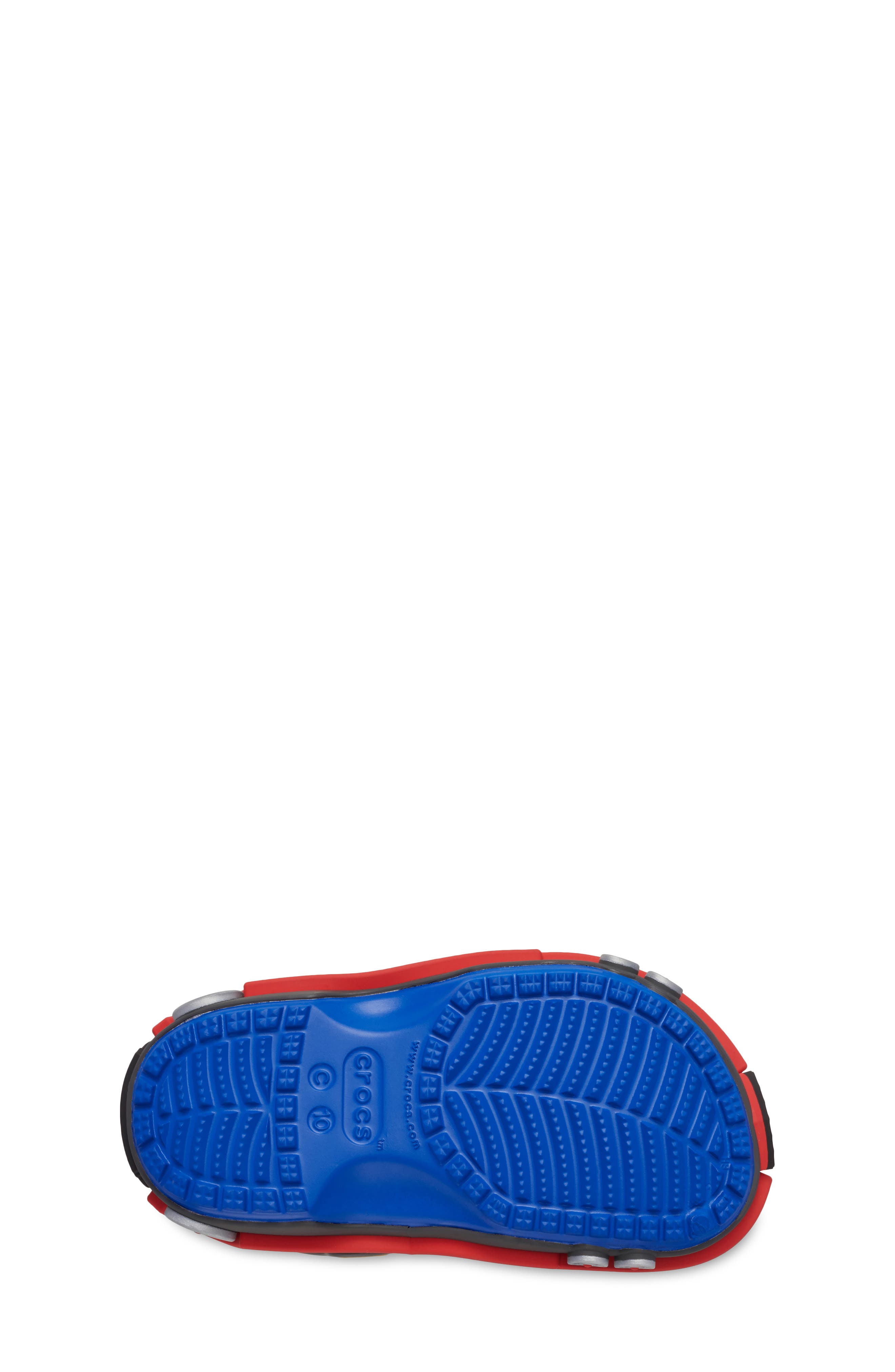 CROCS Kids' Classic Train Clog, Alternate, color, Blue Bolt/Carbon