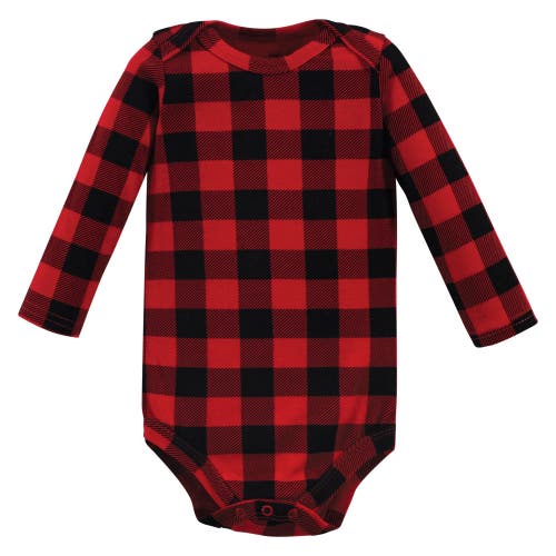 Hudson Baby Five-piece Collection Of Long-sleeve Cotton Bodysuits In Multi