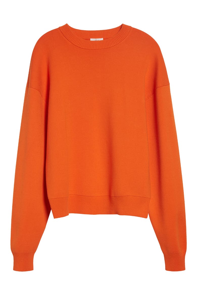 Teddy Crewneck Sweater, Alternate, color, POPPY