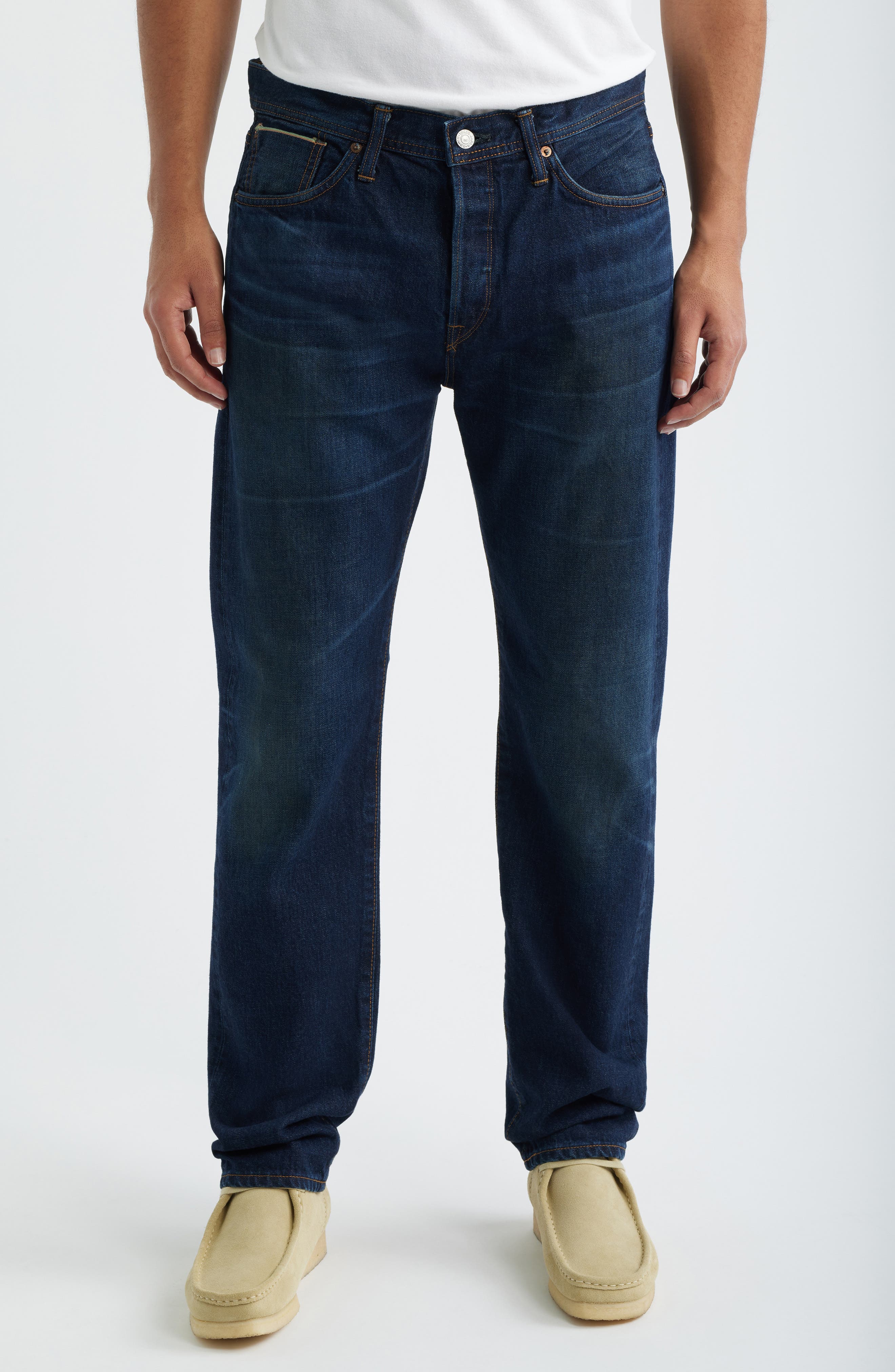 Regular Straight Leg Jeans