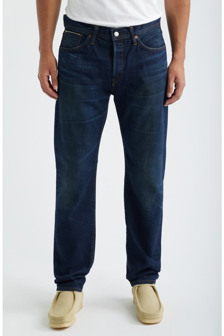 Regular Straight Leg Jeans, Main, color, DARK 90