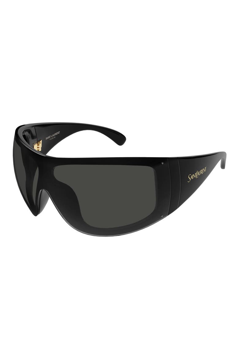 SL 914 Shield Sunglasses, Alternate, color, BLACK