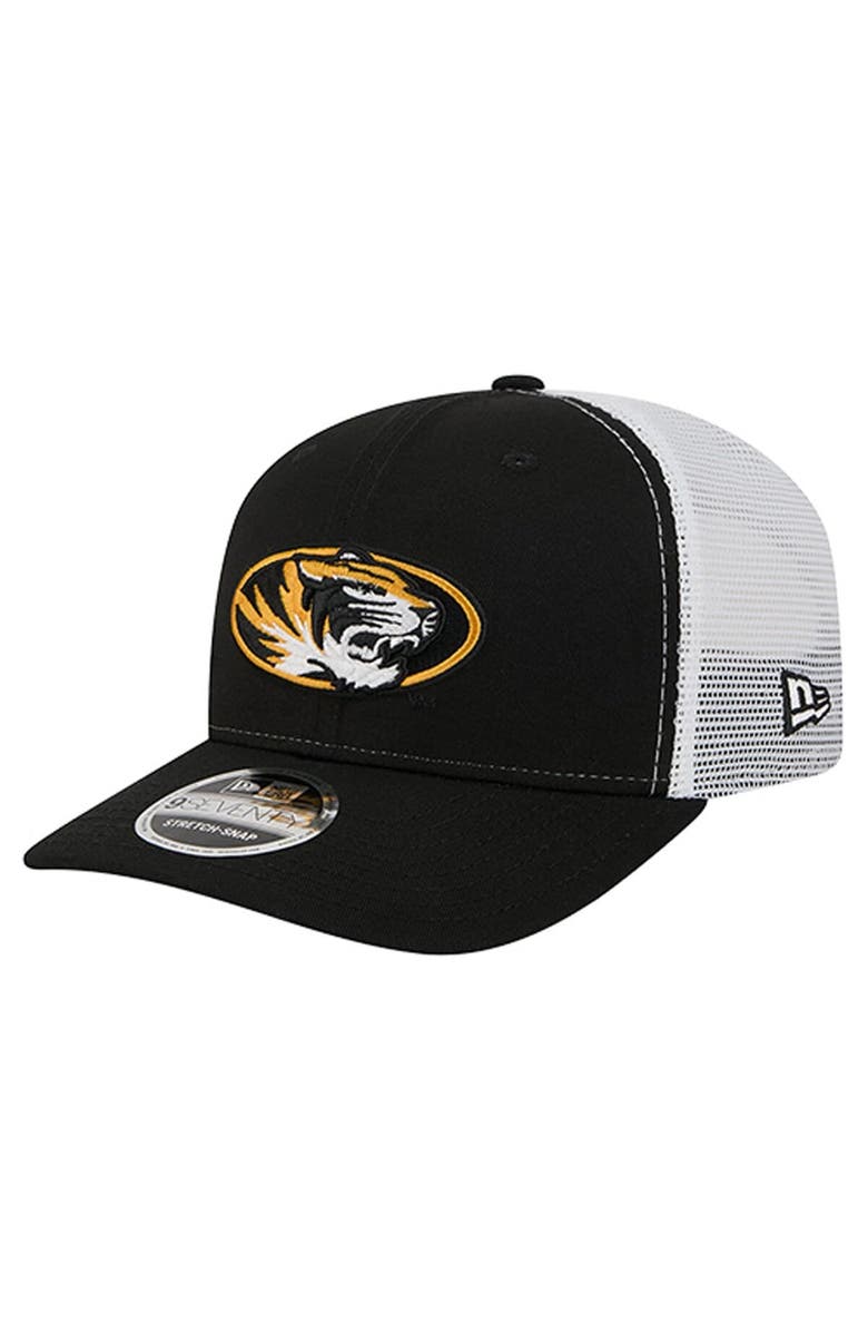 New Era Men's New Era  Black Missouri Tigers Team 9SEVENTY COOLERA Trucker Adjustable Hat, Main, color, Black