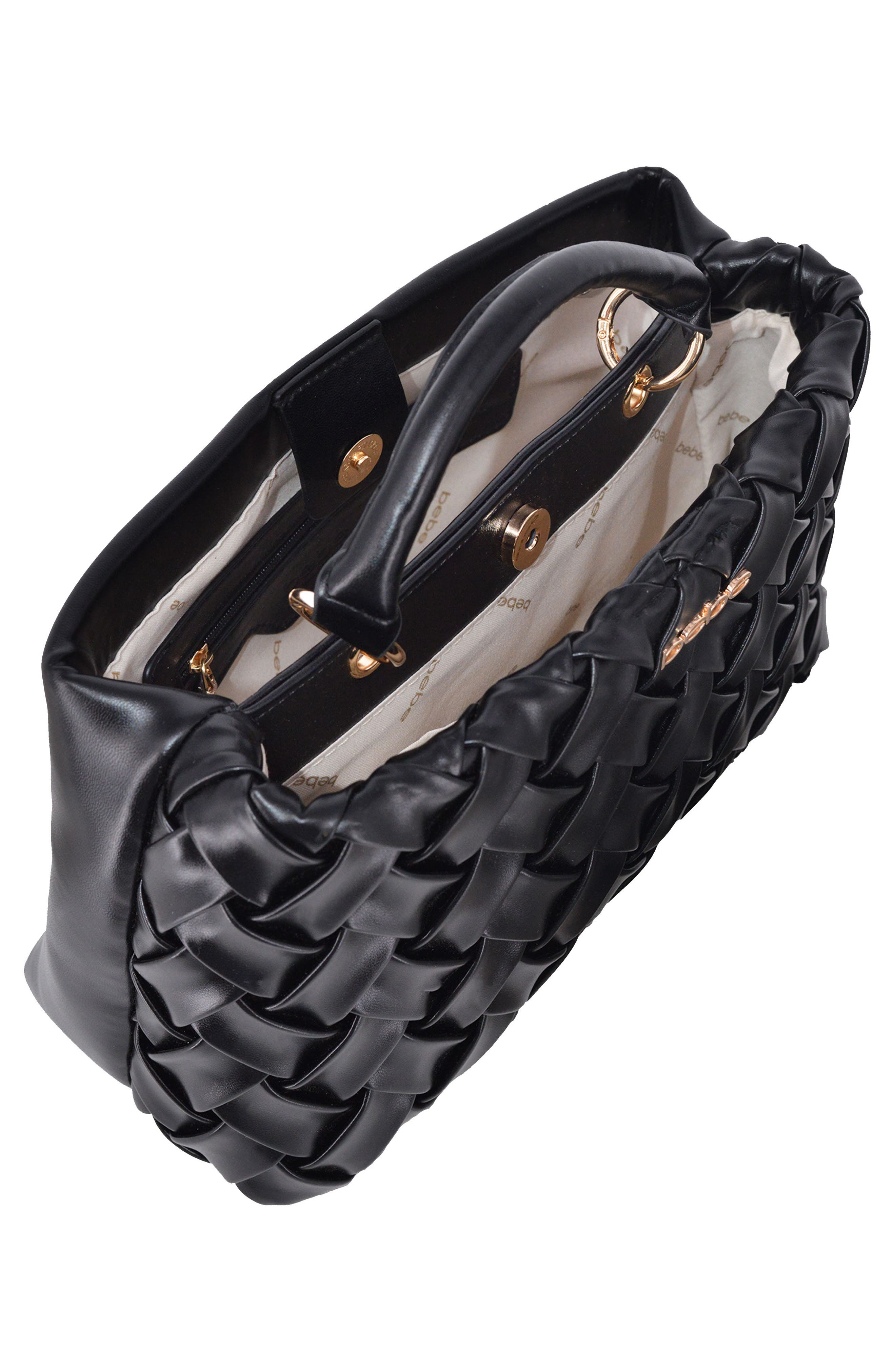 bebe Luca Mini Satchel, Alternate, color, Black