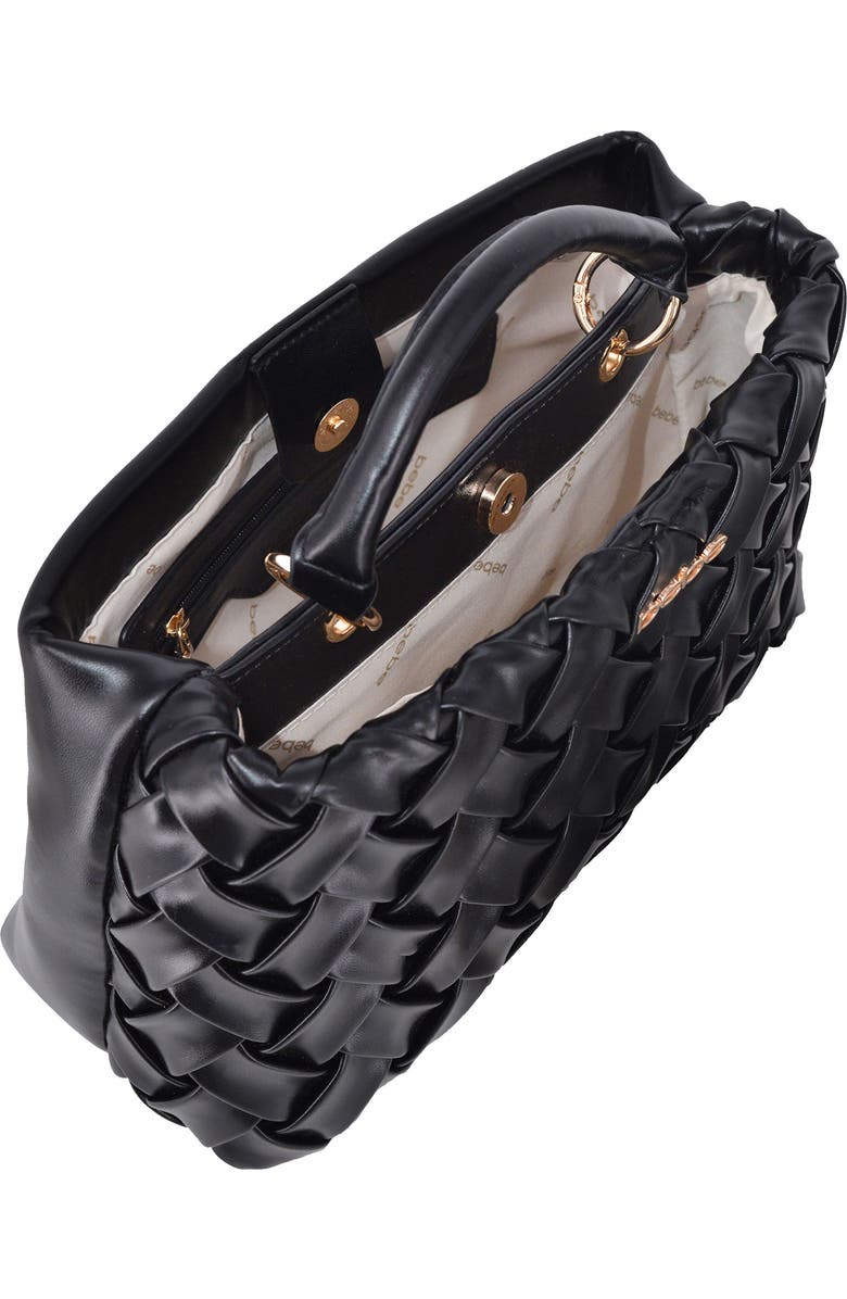 bebe Luca Mini Satchel, Alternate, color, Black