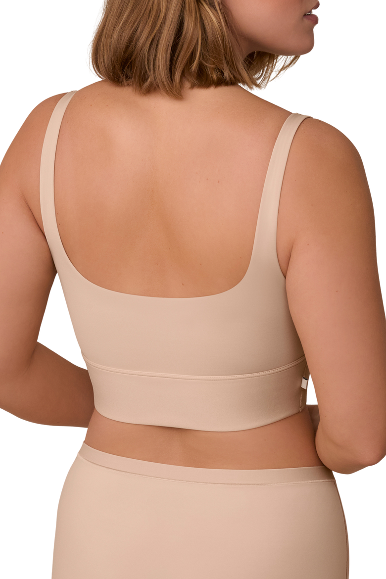 Bliss Square Neck Bralette, Alternate, color, Beige