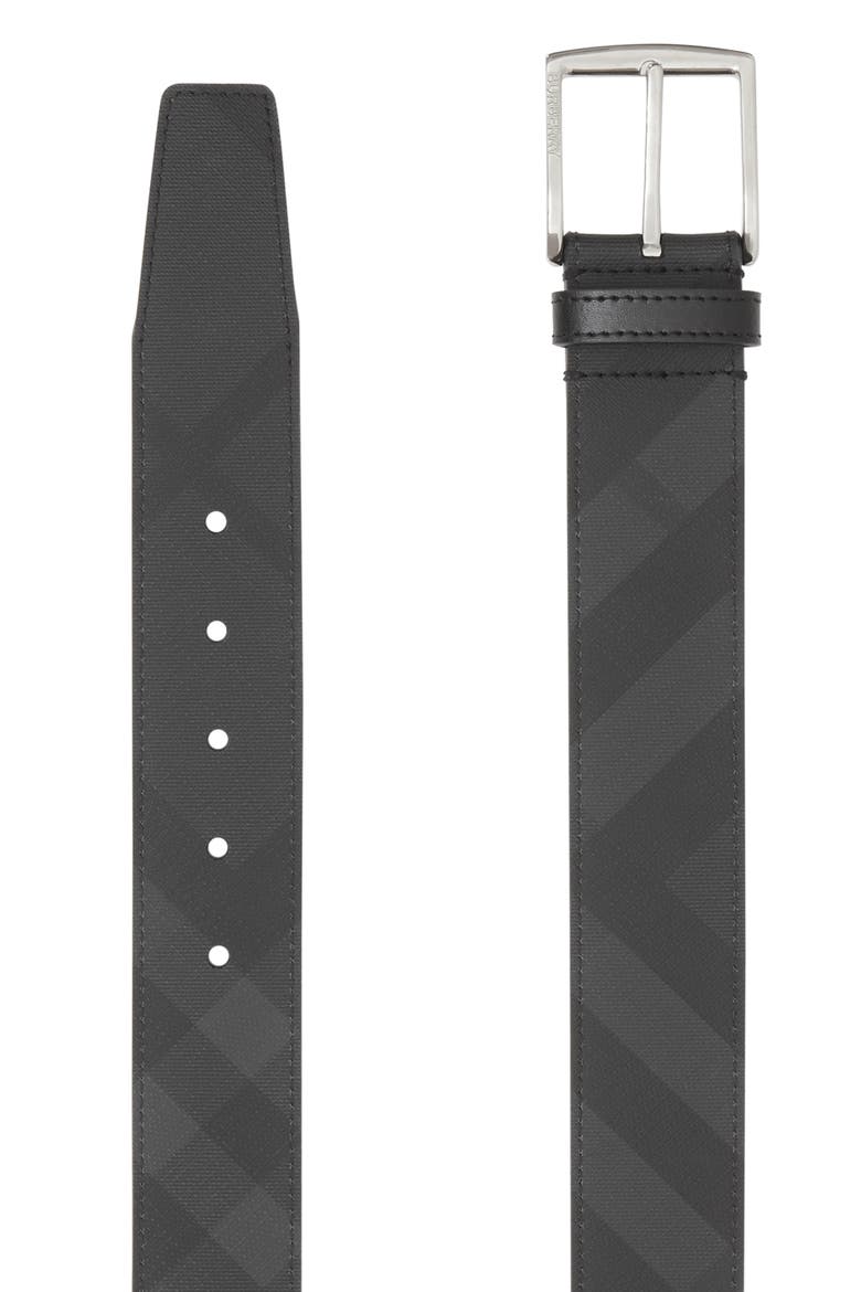 London Check Belt, Alternate, color, DARK CHARCOAL/ BLACK