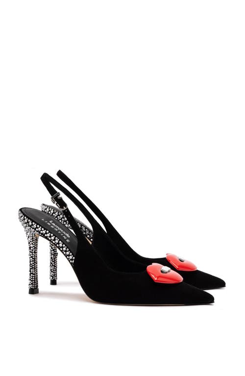Larroude Larroudé X Libertine Lips Pump In Black