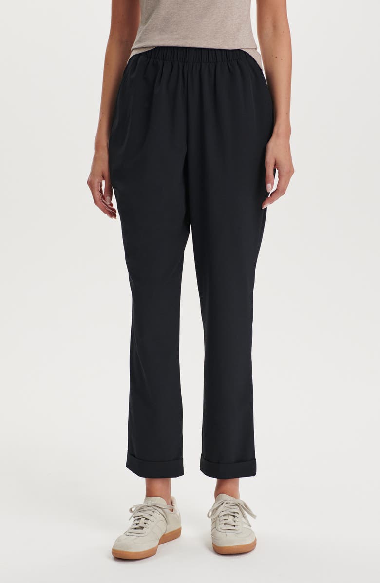 Varley Alana Slim Tapered Crop Pants, Main, color, Black