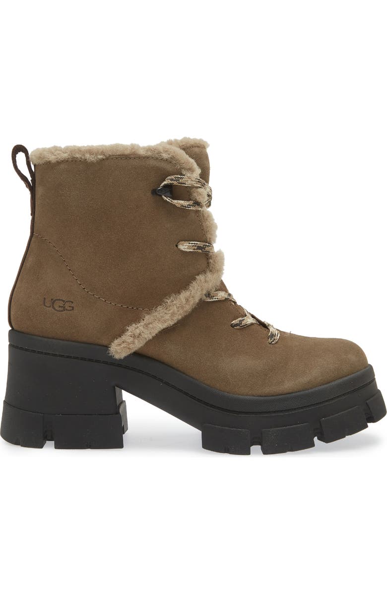 UGG<sup>®</sup> Brooklyn Water Resistant Hiker Boot with Genuine Shearling Trim, Alternate, color,