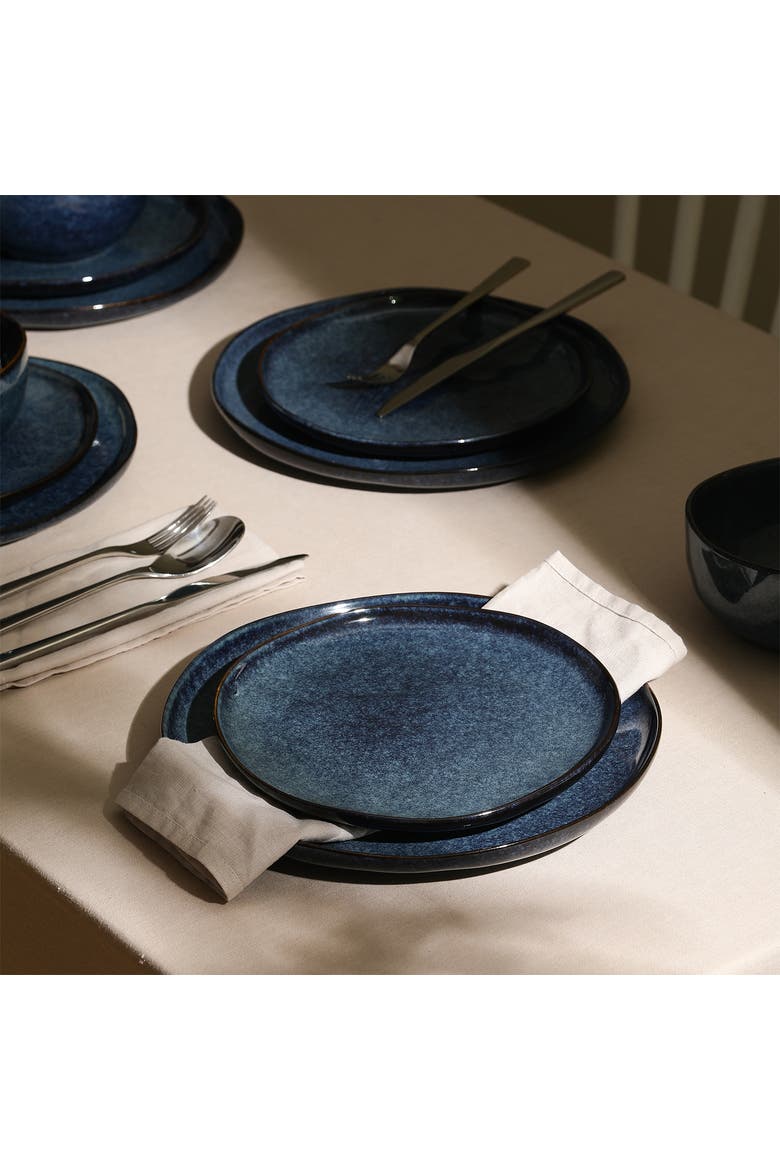 Mirella Stoneware 24-Piece Dinnerware Set, Main, color, Blue
