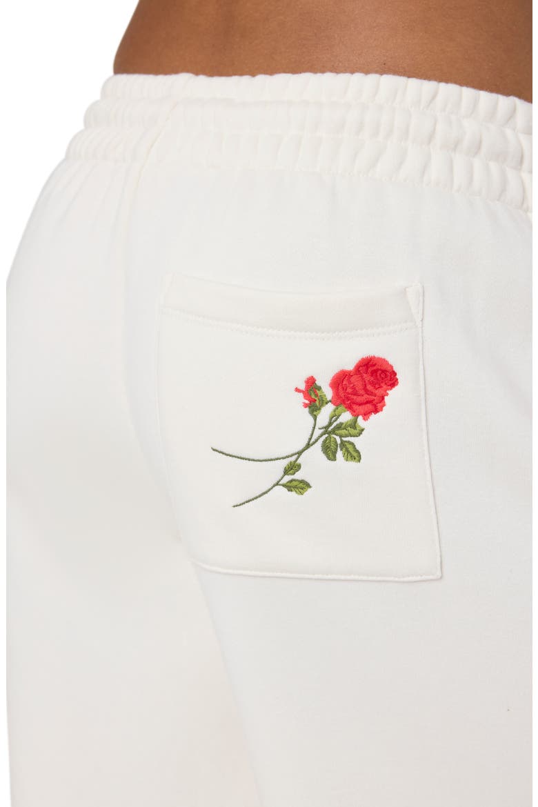 Cozy Crush Forever Embroidered Wide Leg Sweatpants, Alternate, color, JET STR ROSE