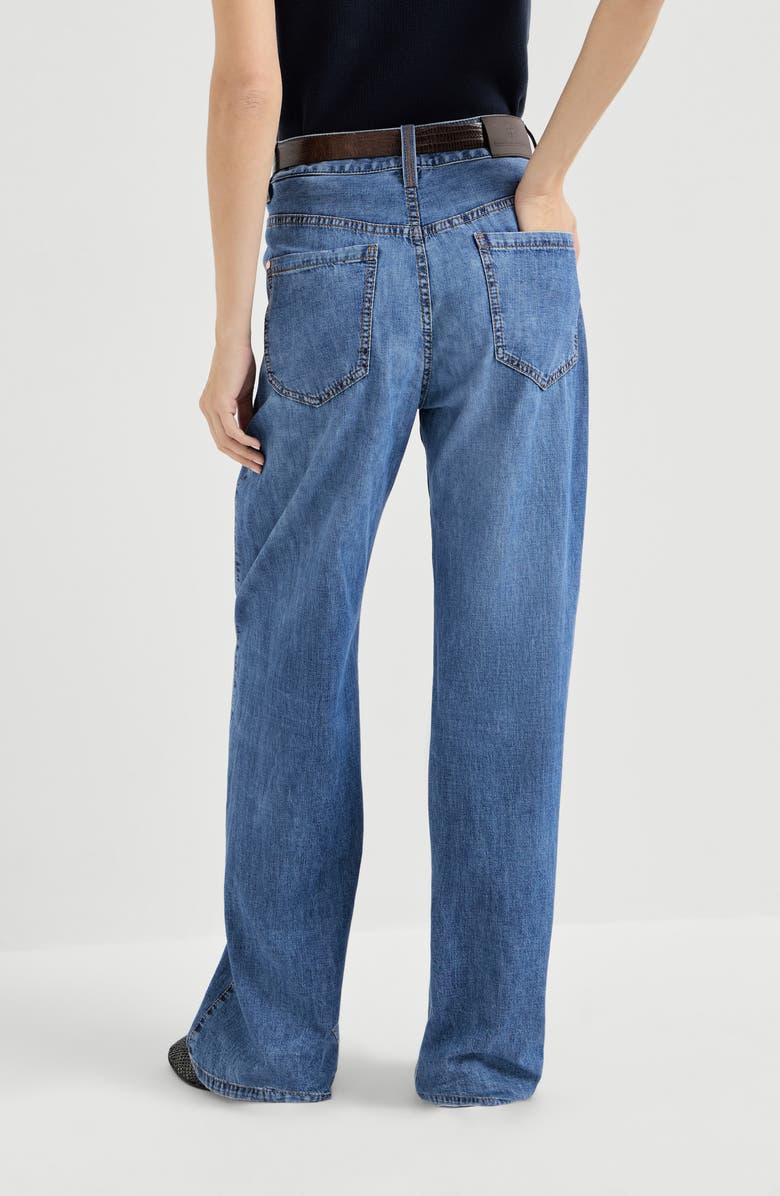 Brunello Cucinelli Contemporary Loose trousers, Alternate, color, Denim