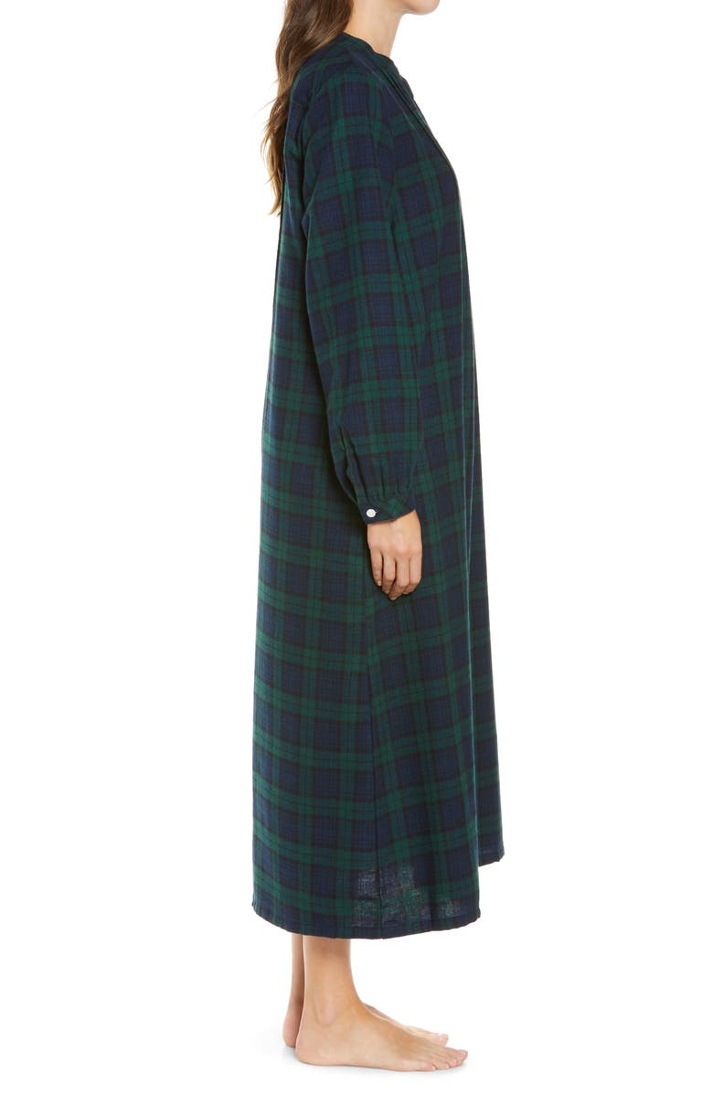 L.L.Bean Scotch Plaid Flannel Nightgown, Alternate, color, 
