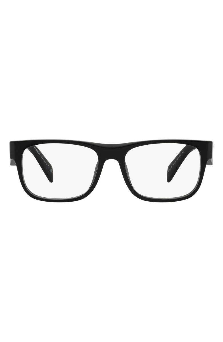 Prada 55mm Square Optical Glasses, Main, color,