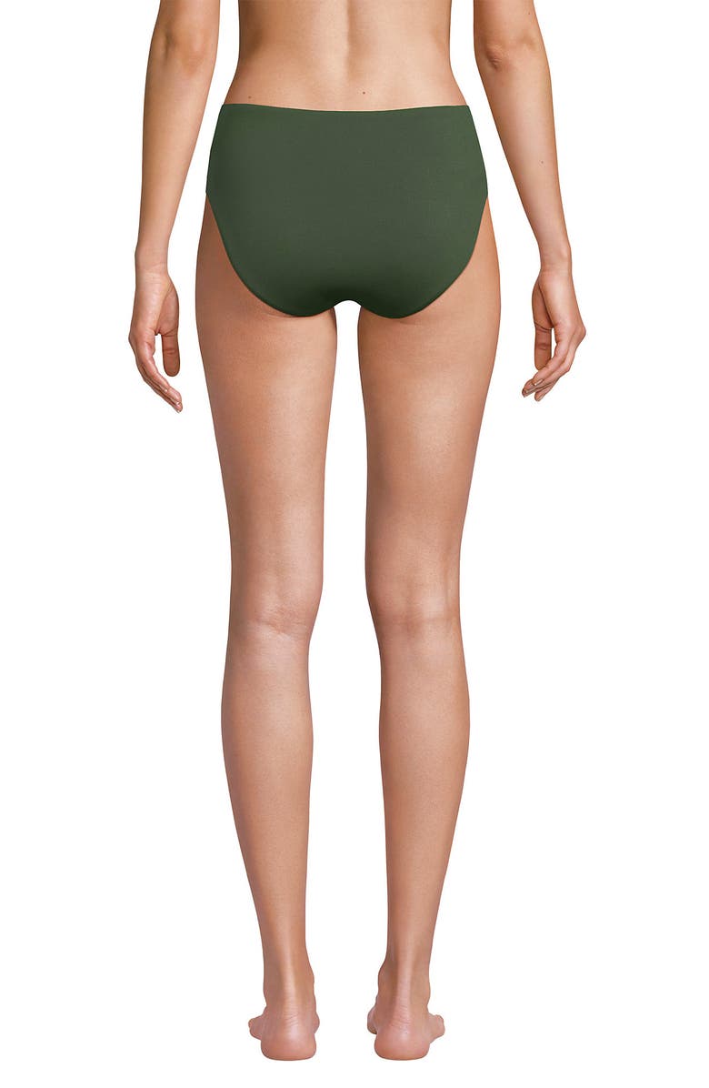 Lands' End Chlorine Resistant Mid Rise Classic Bikini Bottoms, Alternate, color, 