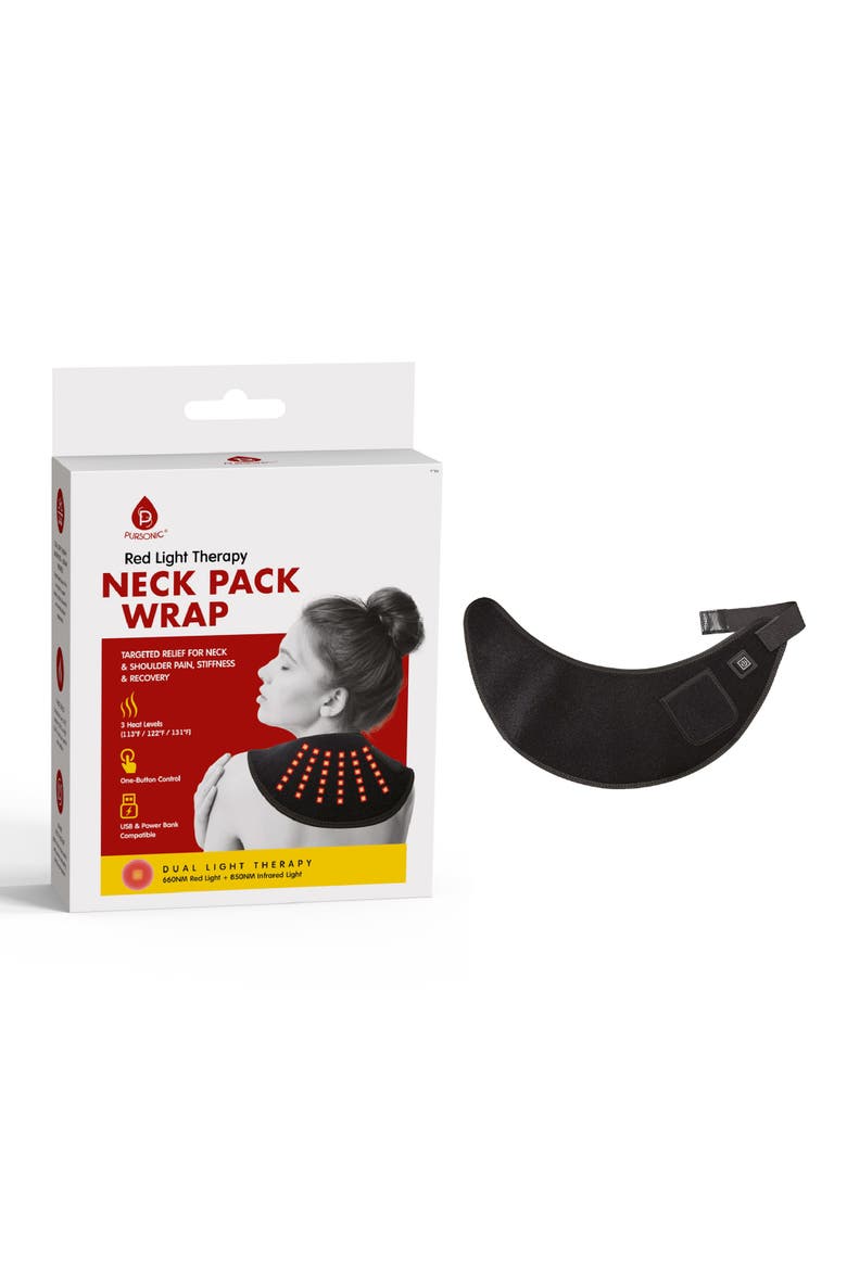 Red Light Neck Pack Wrap, Main, color, Black