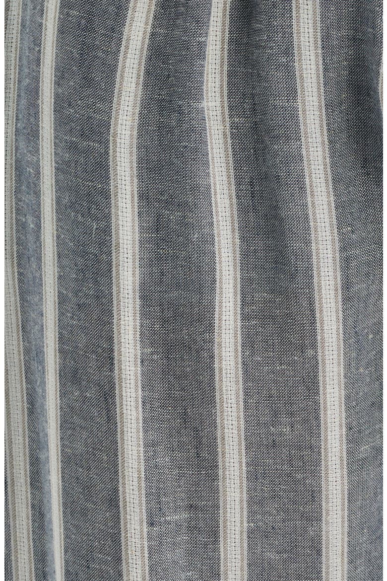 Textured Retreat Woven Cotton Drawstring Pajama Pants, Alternate, color, NAVY/ BEIGE