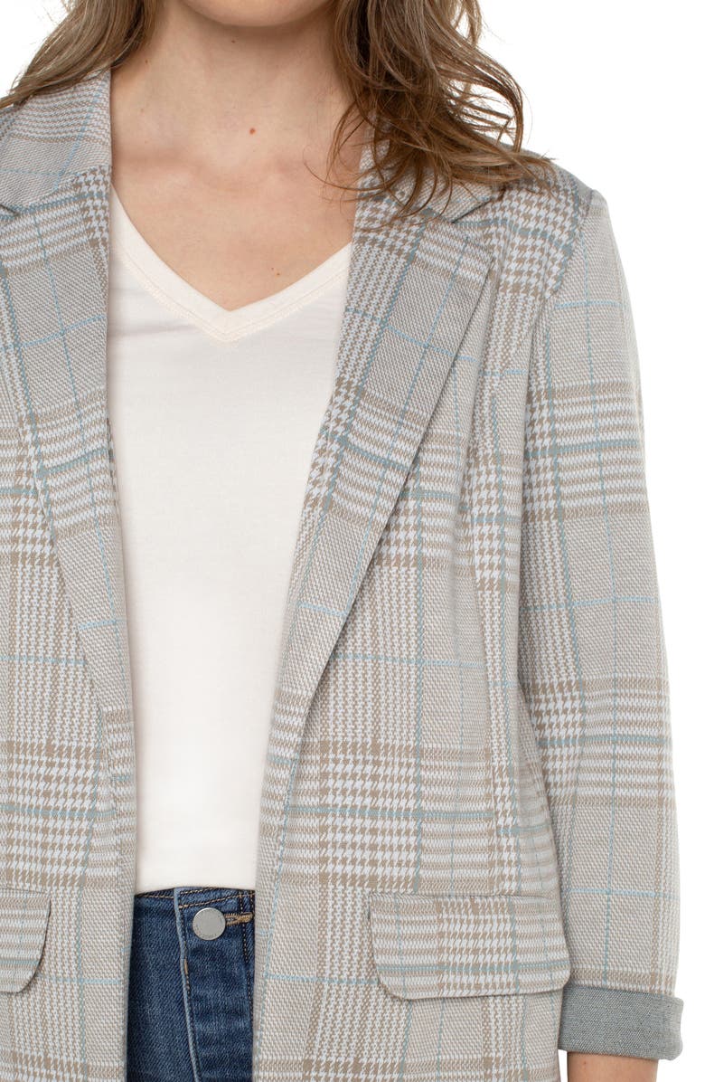 Liverpool Los Angeles Plaid Boyfriend Blazer, Alternate, color,