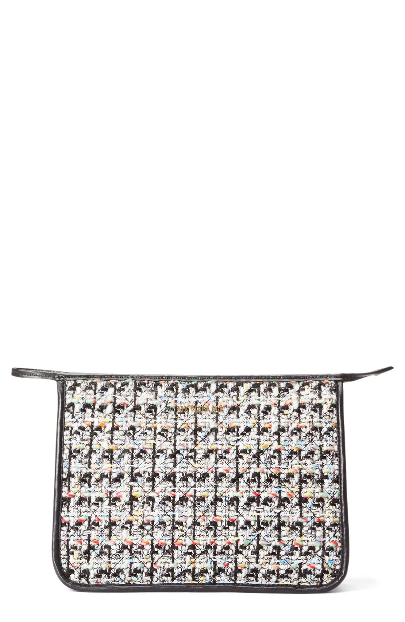 MZ Wallace Metro Bouclé Clutch, Main, color, 