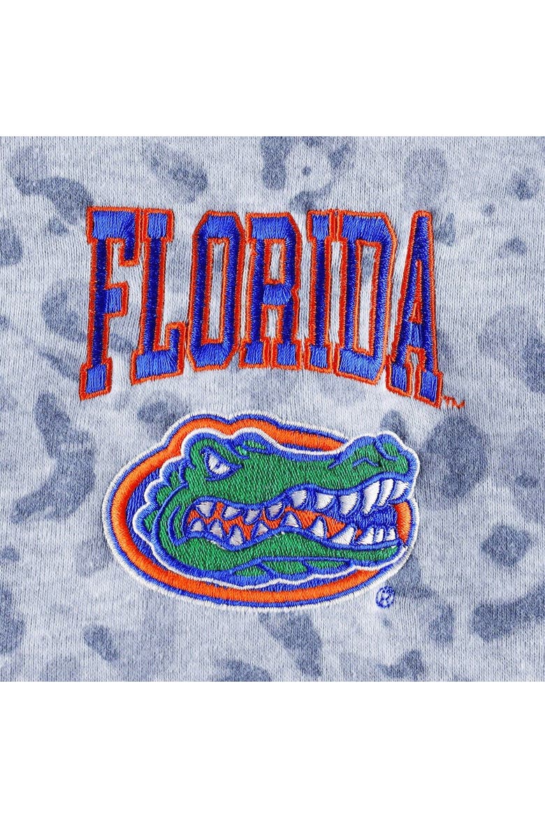 Women's Gameday Couture Heather Gray Florida Gators Leopard Quarter-Zip Sweatshirt, Alternate, color, Heather Gray
