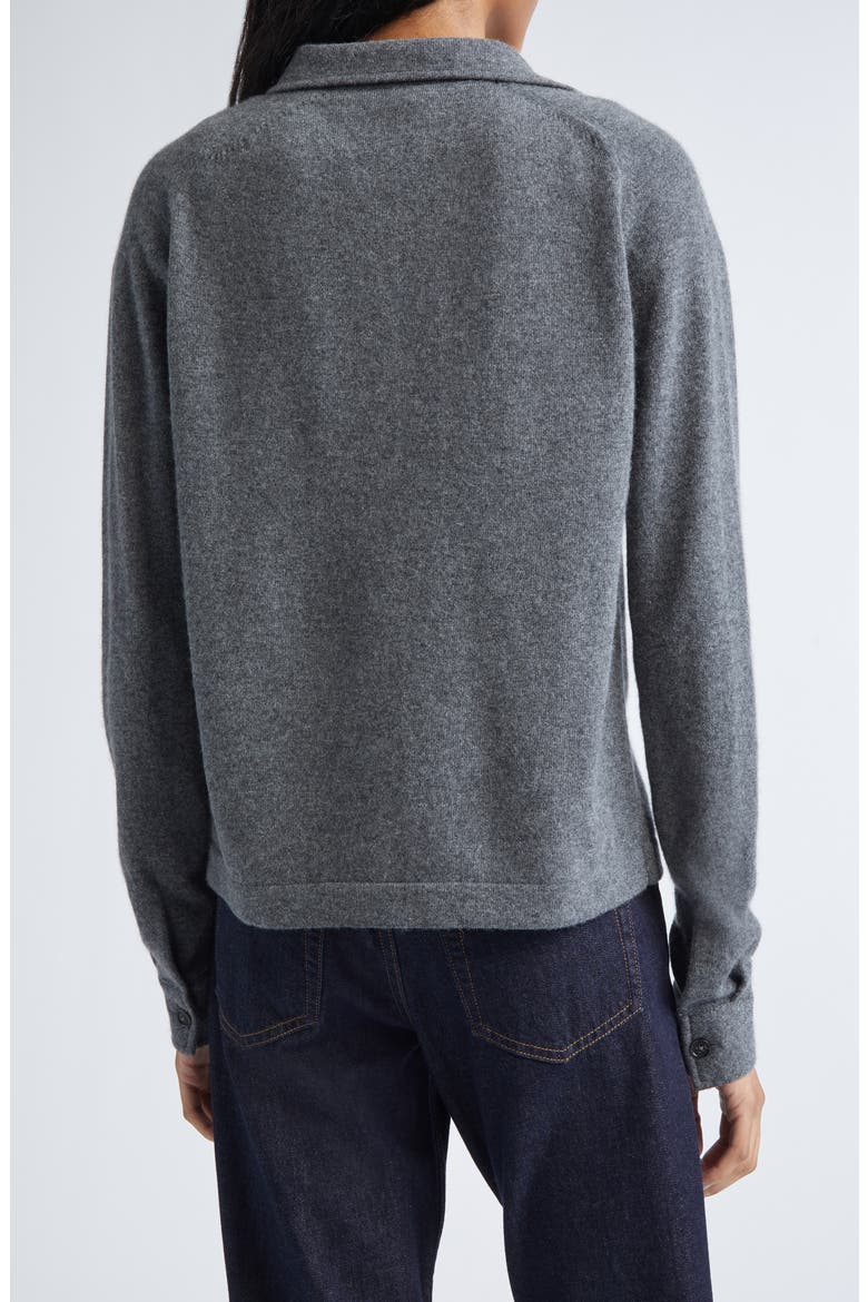 Cashmere Cardigan, Alternate, color, DARK GREY MELANGE