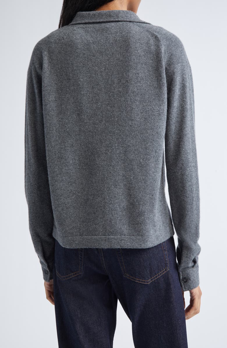 TOTEME Cashmere Cardigan, Alternate, color, Dark Grey Melange