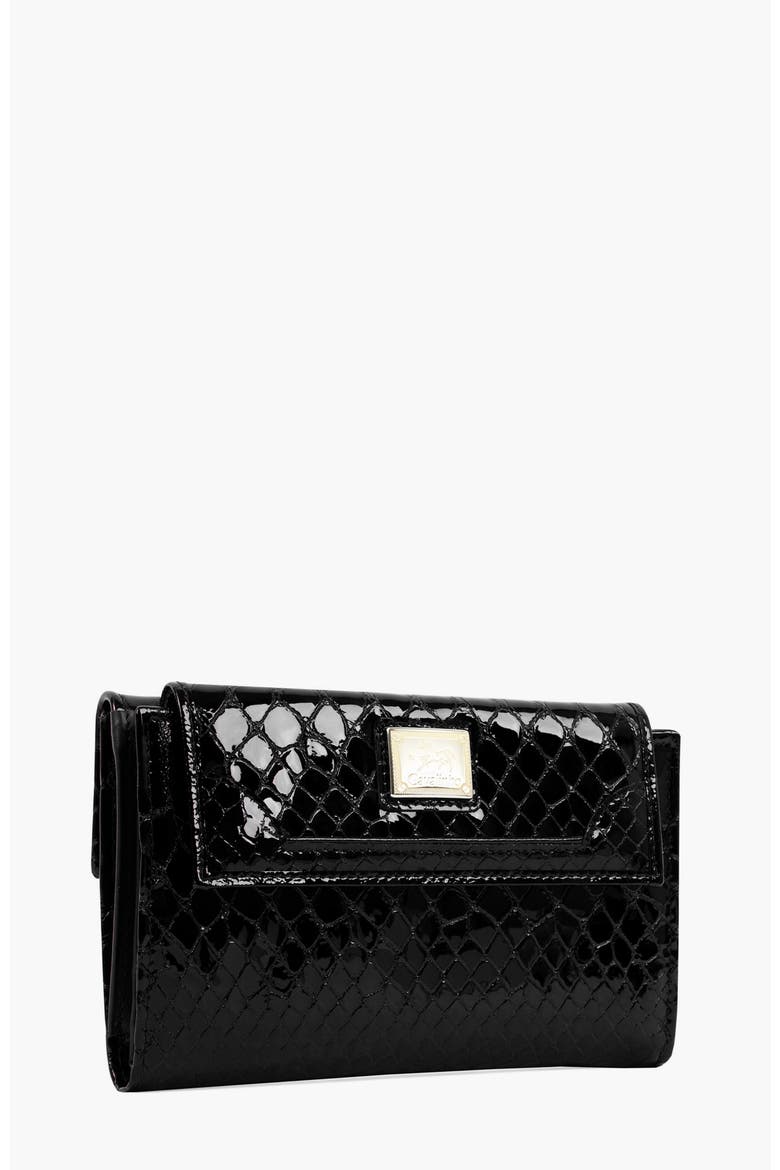 Gallop Patent Leather Wallet 206, Alternate, color, Black