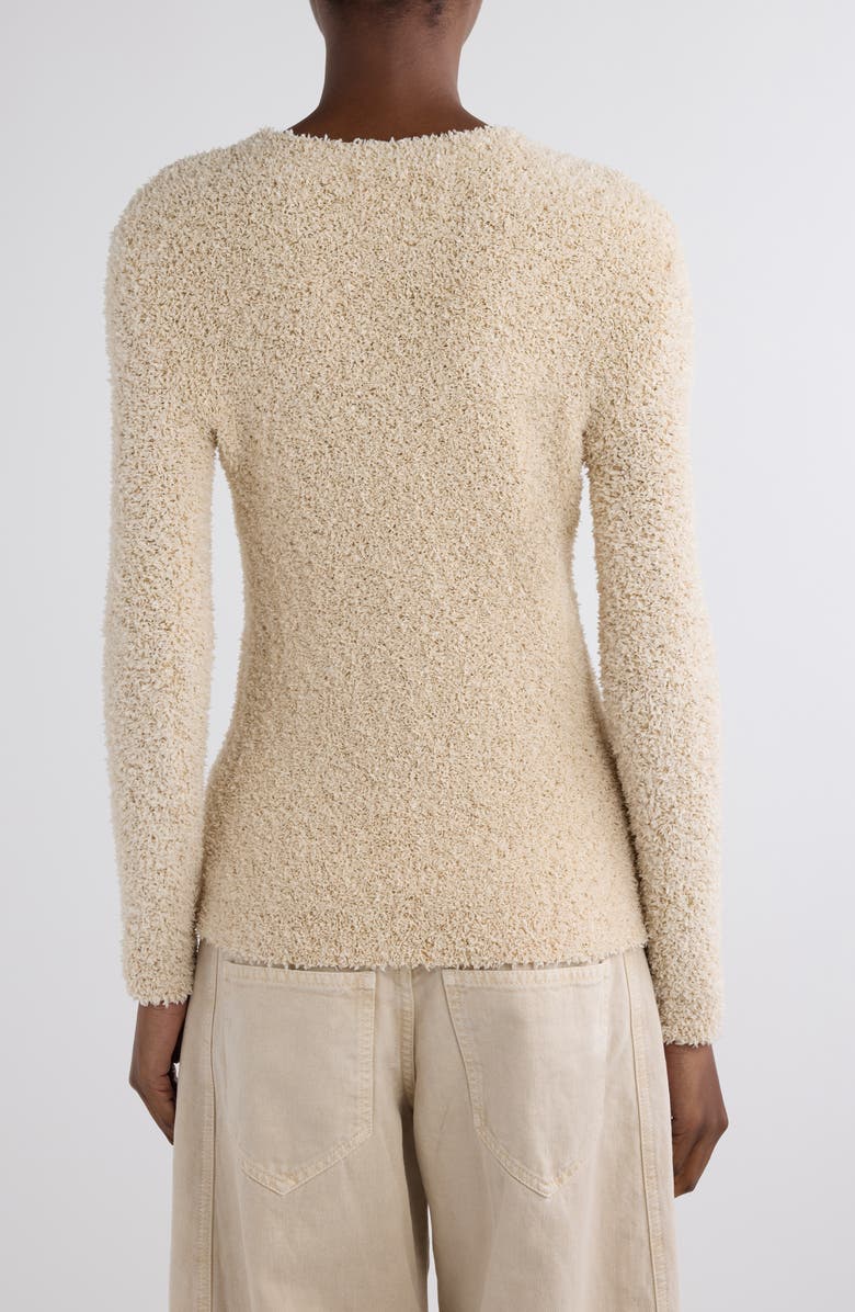 Isabel Marant Bethany Bouclé Sweater, Alternate, color, Ecru