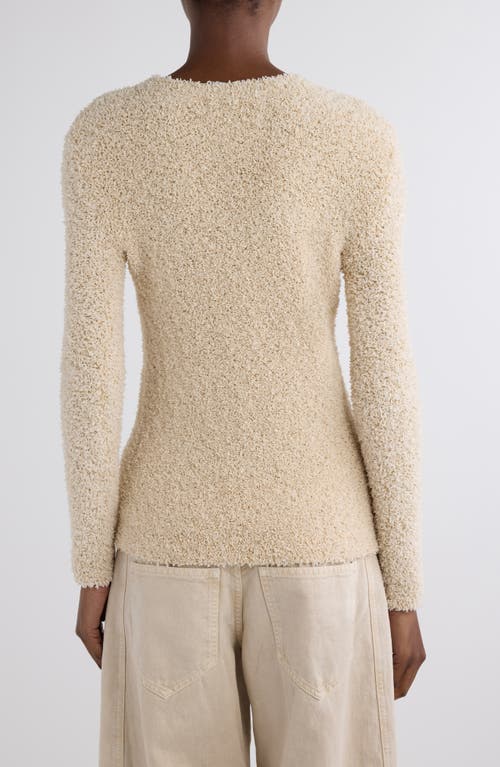 Isabel Marant Bethany Textured Crewneck Sweater In Neutral