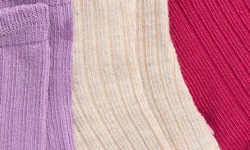 Capelli New York Assorted 6-pack Rib Crew Socks In Animal Print