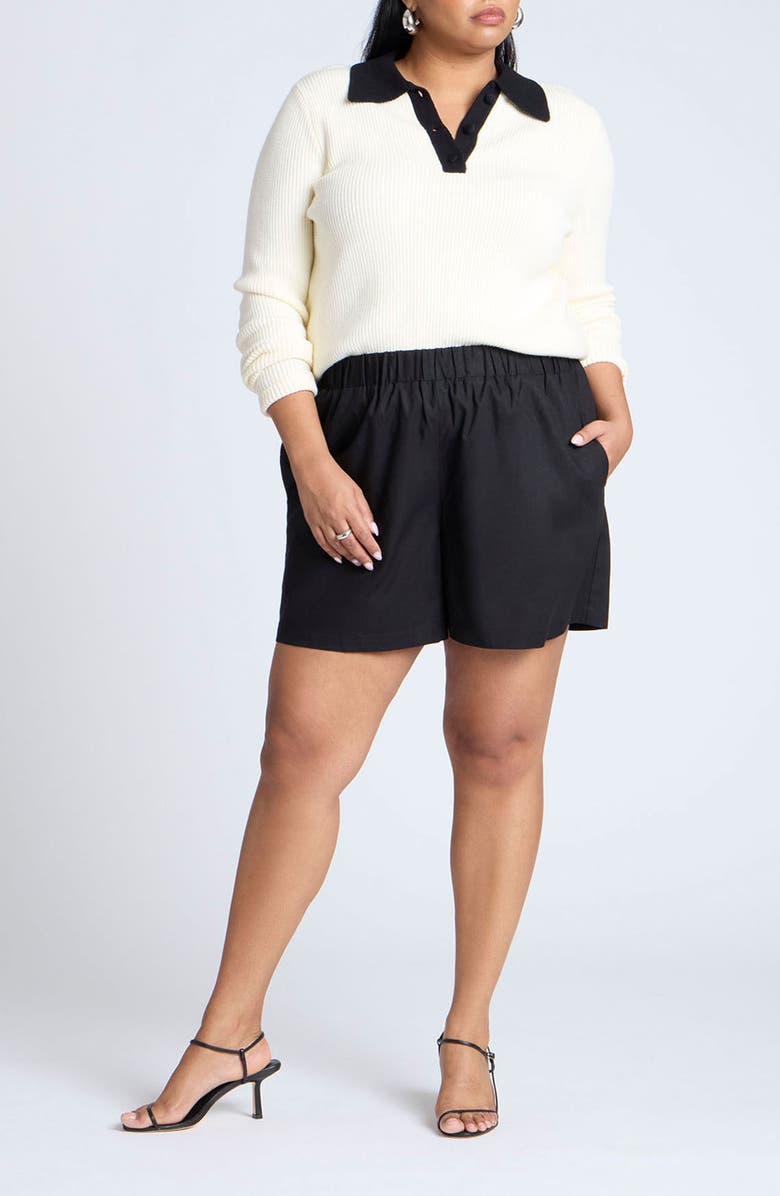 ELOQUII Easy Pull-On Shorts, Alternate, color, 