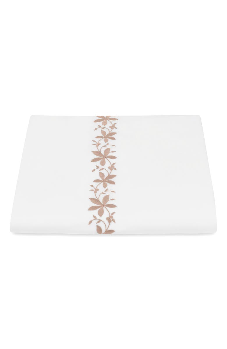 Matouk Callista Duvet Cover, Main, color, Shell